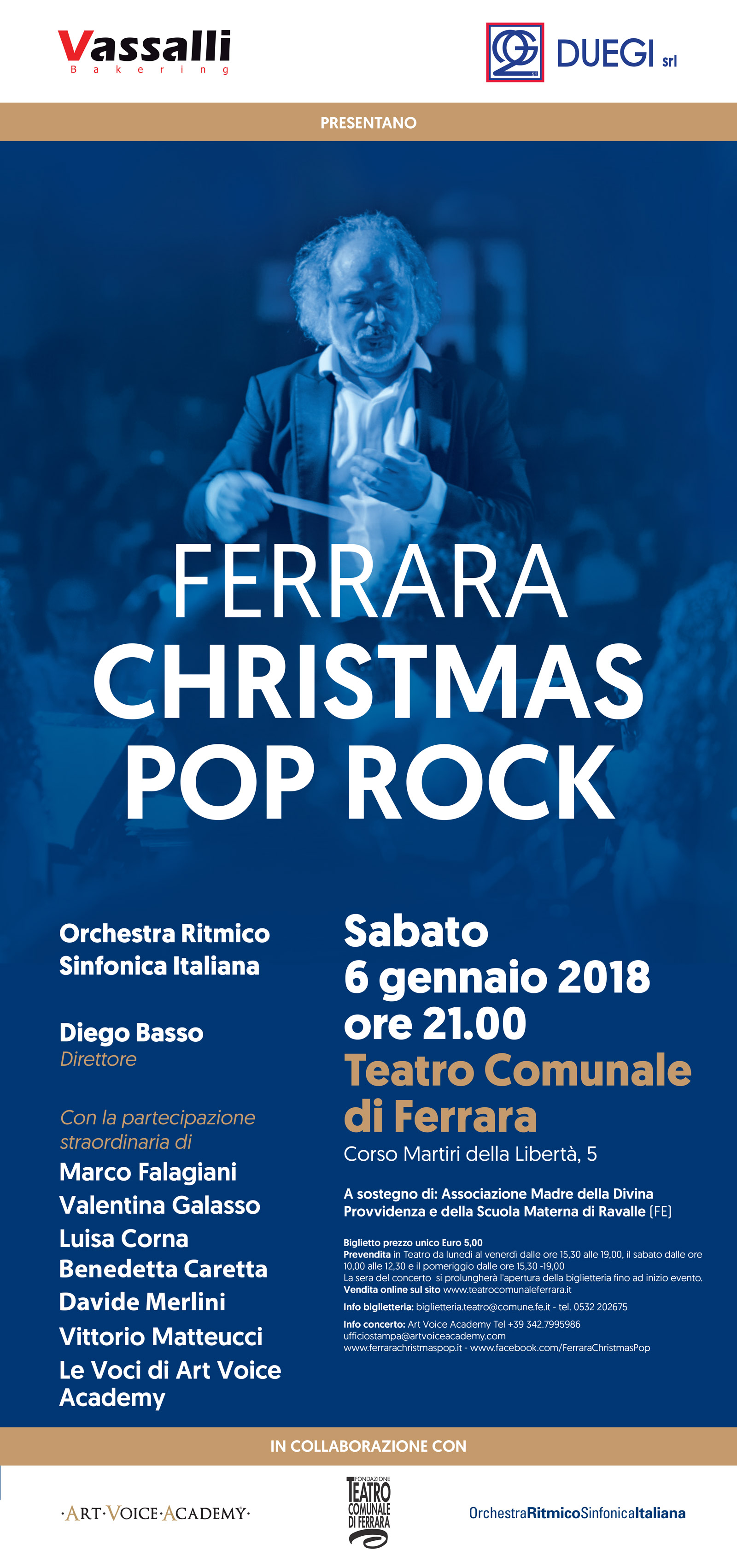 Ferrara Christmas Pop Rock Maestro Diego Basso 2024